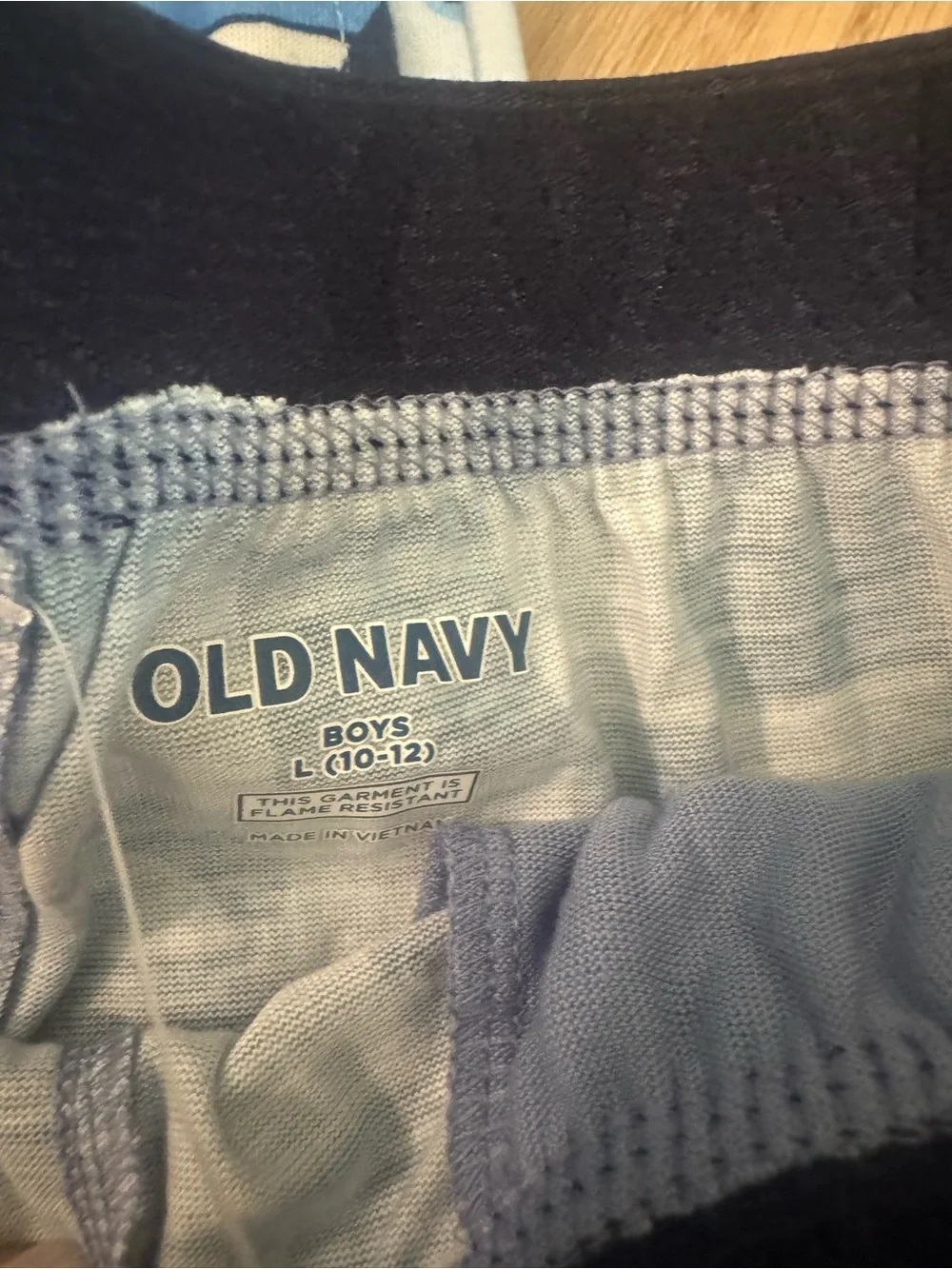 Old Navy Boys' Shark & Checker Pajama Shorts - Light Blue & Navy